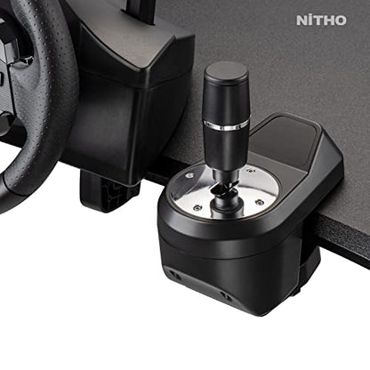 Nitho Drive Pro ONE Racing Wheel with Pedals and Separate Shifter, 270° Gaming Steering Wheel Compatible with PC, PS4, Switch, Xbox One & Xbox Series X|S, Zero Dead Zone Driving Sim with Vibration