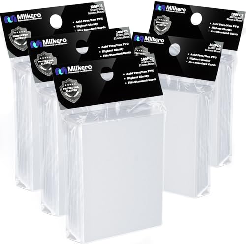 500 Count Card Sleeves, Matte Magic Card Sleeves, Smooth Shuffle & Tear Resistant, Fit for MTG, TCG, CCG (White) - color: White, size: 500 Pack