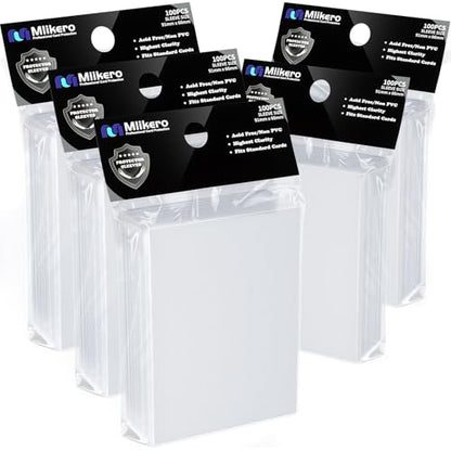 500 Count Card Sleeves, Matte Magic Card Sleeves, Smooth Shuffle & Tear Resistant, Fit for MTG, TCG, CCG (White) - color: White, size: 500 Pack
