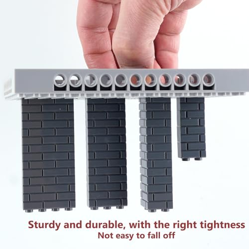 Classic Masonry Profile Bricks Pieces: 340 PCS Wall Accessories Building Block Parts Sets(Dark Gray) - color: Dark Gray