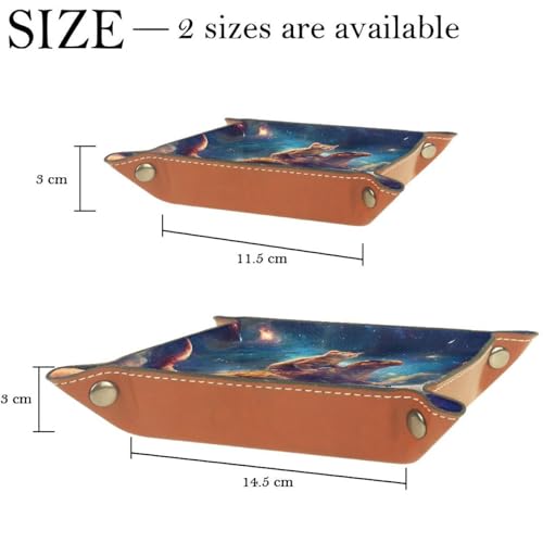 Funny Cat Riding Dinosaur Galaxy Outer Space Dice Tray Dice Rolling Tray Folding Dice Holder for Dice Games, Like RPG, DND and Other Table Games - color: Multi 2