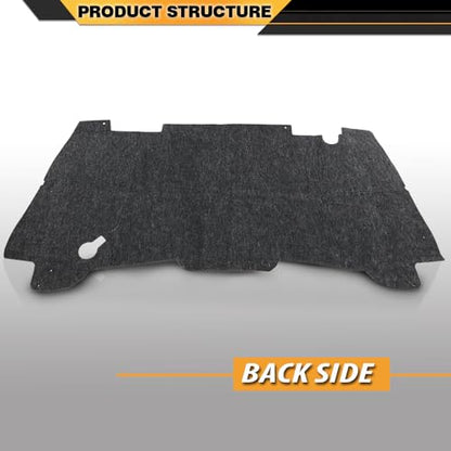 CNNELL Hood Insulation Pad Compatible with Dodge Ram 1500 1994-2001/Not Fit Durango Or Dakota, Not Fit for Diesel Black - style: 1994-2001 Ram 1500
