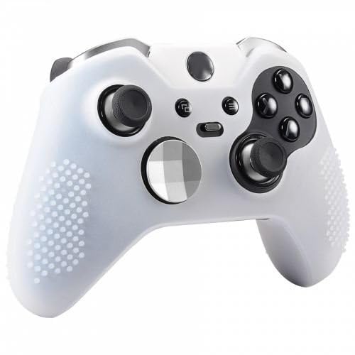OSTENT Soft Protective Silicone Rubber Skin Case Cover for Xbox One Elite Controller (White) - color: White
