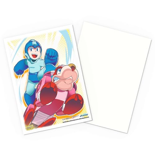 Dragon Shield | Matte Art Sleeves | 100 CT - Smooth & Tough Premium TCG Sleeves | Compatible with Pokemon, One Piece & Magic the Gathering | Mega Man & Rush - color: Mega Man & Rush