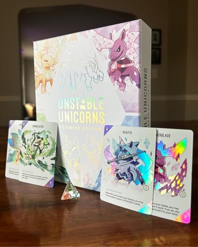 Unstable Games Unstable Unicorns Diamond Edition Card Game Up - style: Base Game: Diamond Edition
