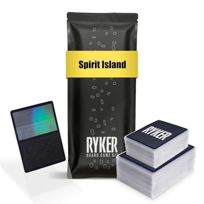 Ryker | Compatible with Spirit Island, Protector Sleeve Kit | PVC and Acid Free | Clear Protectors Top loaders for Card Games | (134 Qty) (63x88mm, 44x68mm)