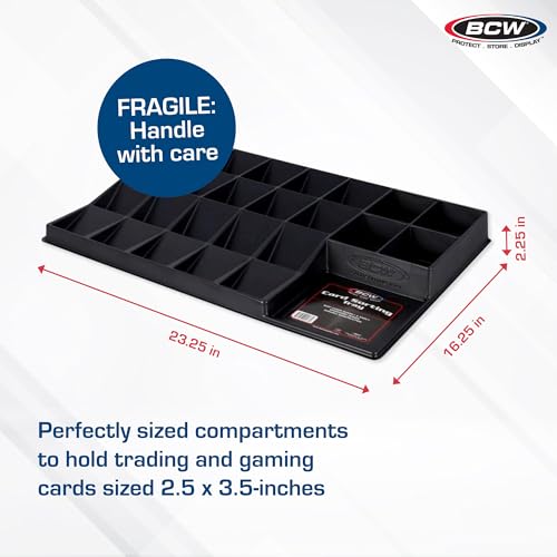 BCW Card Sorting Tray - 1 ct | 24-Cell Trading Card Organizer for TCG & Sports Cards | Ideal for Pokémon, Baseball, and Magic | Lightweight Card Sorter Tray - style: Single