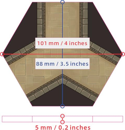 Modular Magnetic Locking DND Map Tiles for Dungeons & Dragons Game | Double-Sided | Fog of War | Dry-Erase | Static Cling Stickers - Under-Citadel - style: Under-Citadel