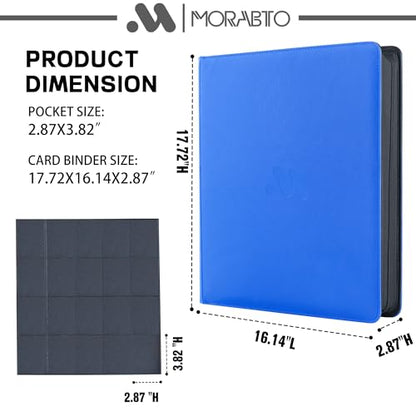 Card Binder 20 Pocket,Trading Card Binder Holds up to 2000 Cards with 50 Sleeves,Zipper Card Holder Album Compatible with TCG Card/Game Cards/Sports Card - color: Light Blue, size: 20 Pocket 2000