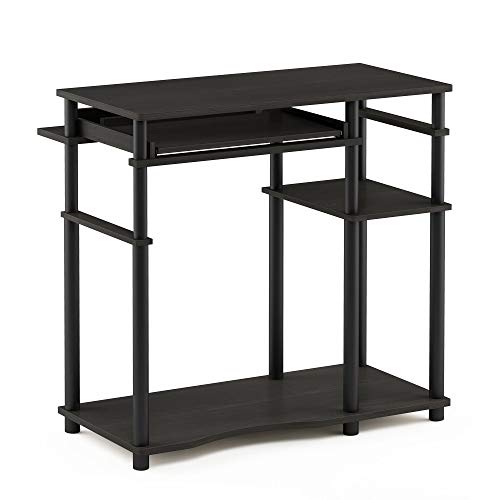 Furinno Abbott Computer Desk with Bookshelf, Espresso/Black - color: Espresso/Black, size: 19 Inch