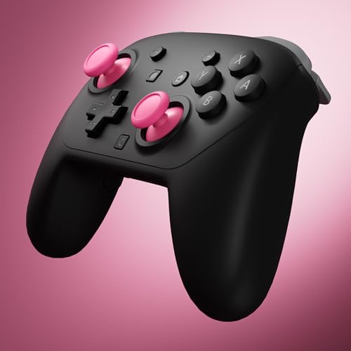 eXtremeRate Replacement 3D Joystick for Nintendo Switch 2 Pro Controller, Left Right Analog Stick Thumbsticks with Screwdriver Tools for Switch 2 Pro Controller, Multi-Colors Options - Rose Red - color: Rose Red
