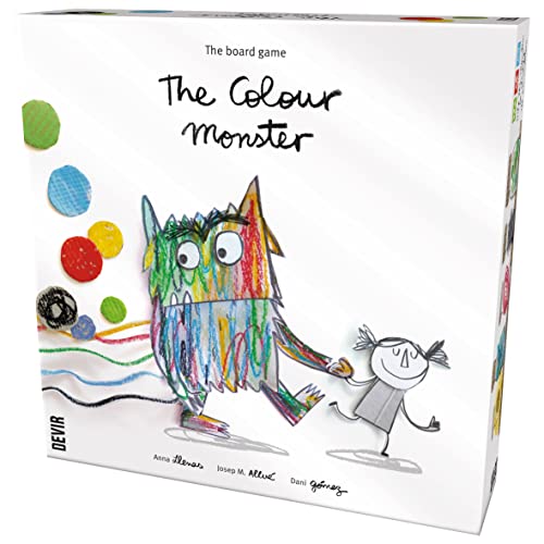 Devir - The Color Monster Board Game, Cooperative Kids Game About Emotions & Memory, Educational Family Game for Kids, Ages 3+, 2–5 Players, Playtime 25, (English Version) - color: White