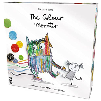 Devir - The Color Monster Board Game, Cooperative Kids Game About Emotions & Memory, Educational Family Game for Kids, Ages 3+, 2–5 Players, Playtime 25, (English Version) - color: White