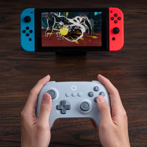 8Bitdo Ultimate C Bluetooth Controller for Switch with 6-axis Motion Control and Rumble Vibration (Blue) - color: Blue, style: Controller