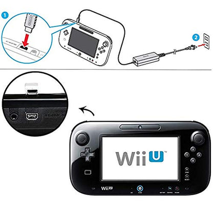 YOUSHARES Wii U Gamepad - Interchangable Power Charging Adapter, Power Supply Cord AC Adapter & Cable for Nintendo WiiU Gamepad (USB Charging Cable)