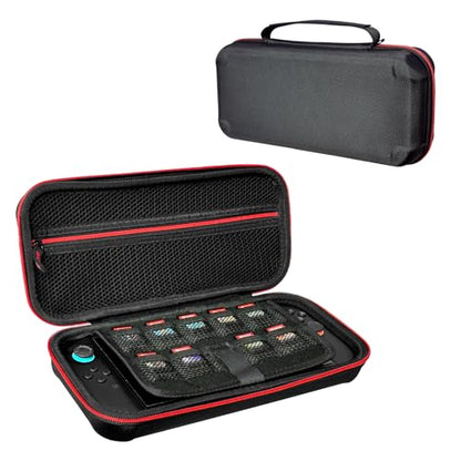 Travel Carrying Case for Nintendo Switch 2 2025, Large Volume Accessories Bundle Holder Anti Fall Shockproof Double Layer Hard Shell Protective Cover Pouch Waterproof Portable with Card Slots Black - color: Black, style: Antifall
