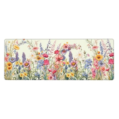 Flower Mouse Pad XL Large Mousepad Non Slip Rubber Base Desk Mat for Laptop Computer Gaming 31.5" X 12" - color: Flower