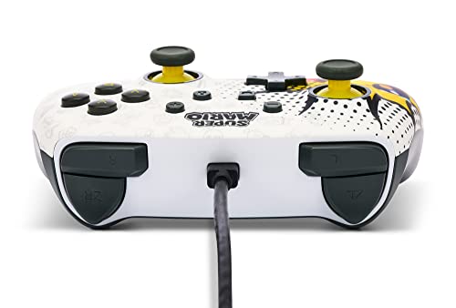 PowerA Enhanced Wired Controller for Nintendo Switch - Bob-omb Blast, Gamepad, game controller, wired controller, officially licensed - color: Bob-omb Blast