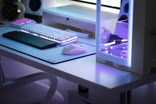 GLORIOUS Gaming Model I 2 Wireless Gaming Mouse - Hybrid 2.4Ghz & Bluetooth, 75g Superlight, 9 Buttons (2 Swappable), RGB, PTFE Feet, MMO/MOBA/FPS, Long Battery Life, Side Thumb Rest - White - color: Matte White, size: Model I2 Wireless