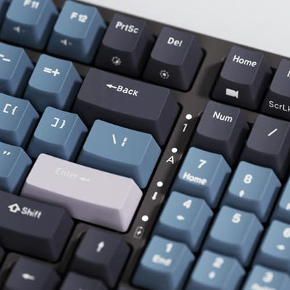 RK ROYAL KLUDGE RK98 Wireless Mechanical Keyboard, Triple Mode 2.4G/BT5.1/USB-C Hot Swappable Keyboard with Number Pad, Pre-lubed Linear Switches RGB Backlit Gaming Keyboard, Software Support - color: Blue, size: Hot Swap Red Switch