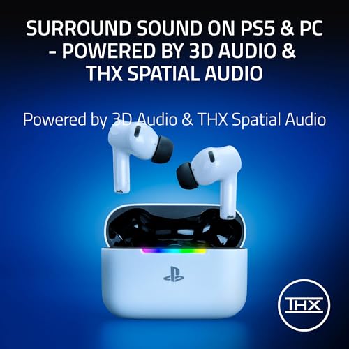 Razer Hammerhead V3 X Wireless Multi‐Platform Gaming Earbuds, PS Edition - style: PlayStation Edition
