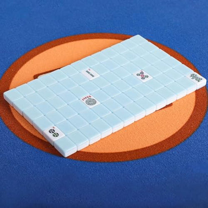 American Mahjong Tiles Set,Mahjong Game Set with 166pcs 1.2’’ Light Blue Tiles (Tiles Only Set) - color: Light Blue
