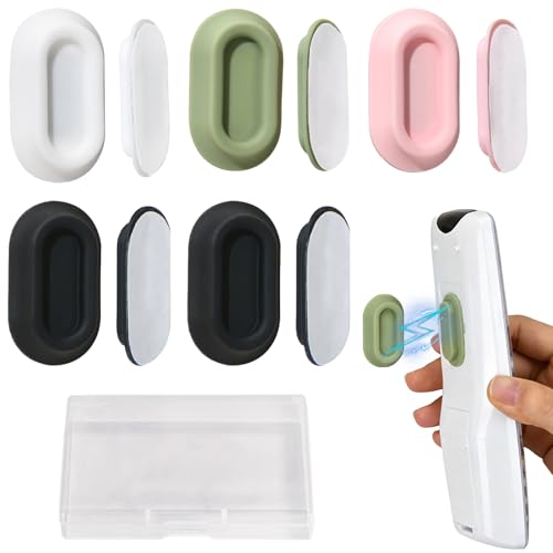 Magnetic Remote Control Holder Wall Mount, 5 Pack-Multicolored | Drill-Free Self-Adhesive Silicone Organizer for TV, AC, Fan, RV, Bed, Couch & Table Storage Caddy Accessories - color: Multicolored