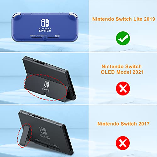 FINTIE Shockproof Carrying Case for Nintendo Switch Lite 2019 | Hard Shell Protective Cover, Portable Travel Storage Bag, Game Card / Micro SD Card Slots, Inner Pocket, Galaxy - color: galaxy