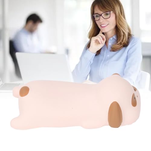 Cute Wrist Rest, PU Ergonomic Keyboard Wrist Rest, Cute Animal Pad Wrist Support for Office, Kawaii Office Supplies, Cartoon Design, Multi Functional (Long Eared Dog) - size: Long Eared Dog