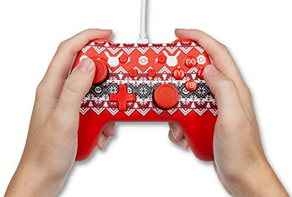 PowerA Wired Controller for Nintendo Switch - Pokémon Holiday Sweater, Gamepad, Game controller, Wired controller, Officially licensed - color: Pokémon Holiday Sweater