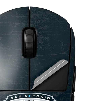 Skinit Decal Other Skin Compatible with G Pro Wireless Gaming Mouse - Officially Licensed NBA San Antonio Spurs Primary Logo Design - color: Black - DSTSPU01