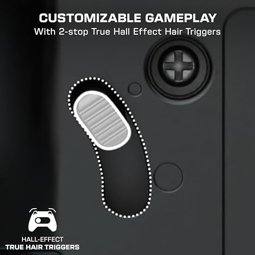 Turtle Beach Rematch Advanced Wired Gaming Controller for Xbox & PC | Xbox Series X|S, Xbox One, PC, 2 Remappable Buttons, Hall-Effect Triggers, Audio Controls, Glows-in-the-Dark, Titan Steel - color: Titan Steel