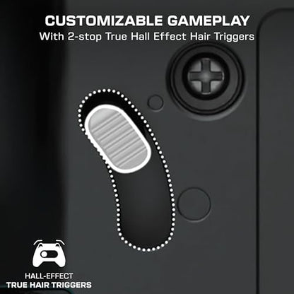 Turtle Beach Rematch Advanced Wired Gaming Controller for Xbox & PC | Xbox Series X|S, Xbox One, PC, 2 Remappable Buttons, Hall-Effect Triggers, Audio Controls, Glows-in-the-Dark, Titan Steel - color: Titan Steel