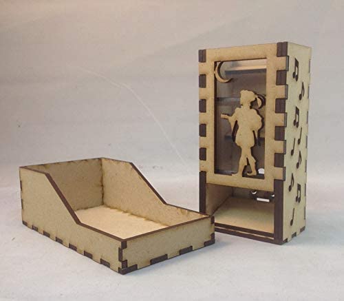 Bard Mini Dice Tower v1 Clear Acrylic Window Laser Cut MDF Unique Gift