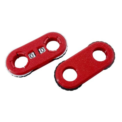 2 Pack MTG Life Counter - HP Tracker with Tracking Card Slot MTG Tabletop RPG Dungeons and Dragons(Red) - color: Red