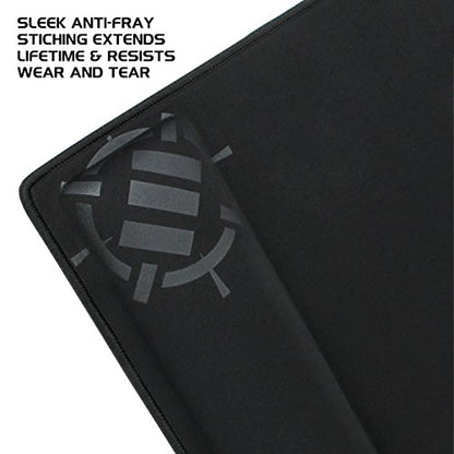 ENHANCE XXL Large Mouse Pad for Desk with 2XL Ergonomic Memory Foam Wrist Rest Support (31.5 x 13.78 x 1 inches) - Desk Pad with Anti-Fray Stitching & Soft Cushion Mat Surface, Designed in the U.S.