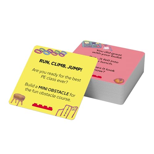 LEGO Recreate Activity Cards – Cool School | Learning Through Play Game with 30+ Activity Cards & 25 LEGO Elements | Ages 6+ - style: Cool School