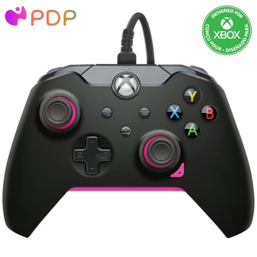 PDP Wired Controller Fuse Black for Xbox Series X|S, Gamepad, Wired Video Game Controller, Gaming Controller, Xbox One, Officially Licensed - Xbox Series X - color: Fuse Black