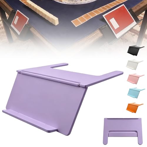 Mahjong Card Holder for Table, Under Mat Slide in Stand Angled Viewing Rack Foldable 3D Printed Space Saving Accessory for American Mahjong Mat (06) - color: A - 06