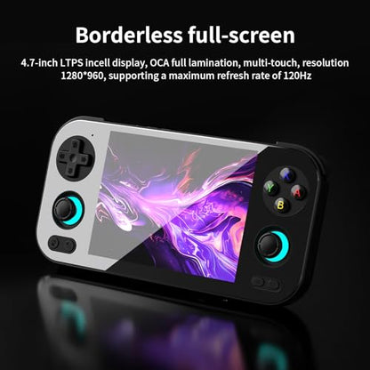 Anbernic RG 476H Retro Handheld Game Console RG 476H Retro Game Console 4.7 inch IPS Multi-Touch Screen Android 13 Unisoc T820 Processor RG476H Support 1080p DP Output WiFi Bluetooth Black - style: Black