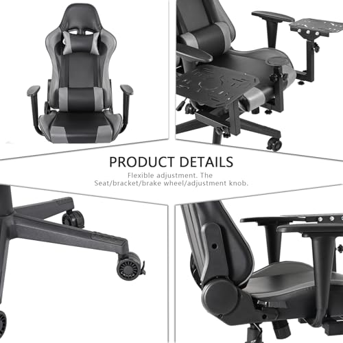 Anman Removable Flight Simulator Cockpit with Racing Seat Compatible with Logitech G25 G27 G920 G923,for Thrustmaster T300RS TX A10C Metal Warthog Gear,for Fanatec,Detachable Simulation Stand