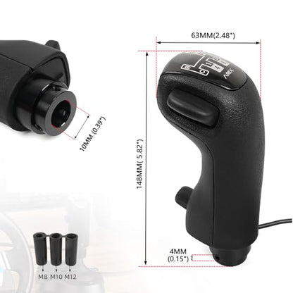 RASTP USB American Truck Simulator Shifter, Gearshift Knob for ATS & ETS2 Games Compatible with Logitech G27 G29 G920 Thrustmaster TH8A Fanatec SQ, PC Sim Racing Shifter (Style 2) - size: USB Gearshift Knob Style 2