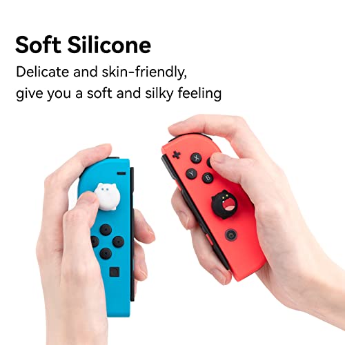 GeekShare Cute Silicone Joystick Thumb Grip Caps, Joystick Cover Compatible with Switch/OLED/Switch Lite,4PCS - BOBO Cat - color: BOBO Cat