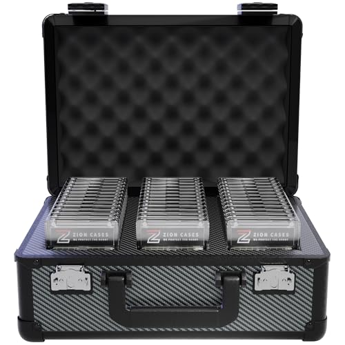 Slab Case X Color Rush Graded Card Case; The Original Slab Case for Graded Cards; Fits PSA, BGS, HGA, and CSG Graded Trading Card Slabs; Ideal Travel Storage Solution; (Carbon Fiber) - color: Carbon Fiber