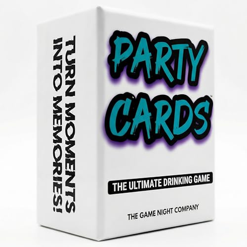 Party Cards — Fun Drinking Games for Adults | 100 Cards | 7 Games in 1 | Drink If, Dare, Confess & More | Card Game for Game Night, Girls Night, Bachelorette & Pool Parties | 2–8 Players