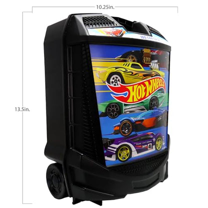 Hot Wheels 100-Car Storage Case – Large Capacity Organizer for 1:64 Die-Cast Vehicles with Handle and Latch, Durable Portable Carrying Case for Kids, Travel, and Toy Car Collectors | Durable Carrying Case for Die-Cast Vehicles with Handle and Latch, Trave