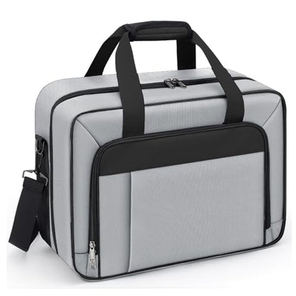 GDNasist Carrying Case Compatible with PS5/PS5 Pro/PS5 Slim, Grey | Travel Thickened Protective Bag Compatible with Playstation 5 Console, Headset, PS5 Controller, Game Discs and Accessories - color: Grey