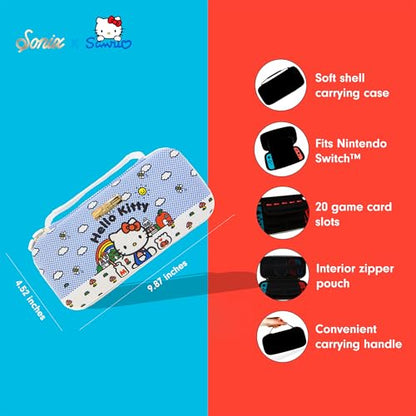 Sonix x Sanrio Carrying Case for Nintendo Switch 1, Protective Travel Case | Good Morning Hello Kitty - color: Good Morning Hello Kitty