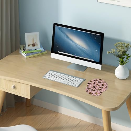 Ergonomic Mouse Pad with Wrist Support,Non-Slip Rubber Base for Computer Laptop & Mac,Lightweight Rest for Home,Office & Travel (Flowers Cats) - color: Flowers Cats