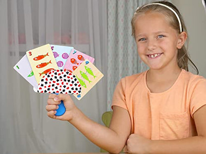 Regal Games 2 Pack Card Holders for Playing Cards - Kids Card Holder with Plastic Paddles - Ideal for Family Fun Game Night and Travel (Ages 3+) - color: 2 Pack